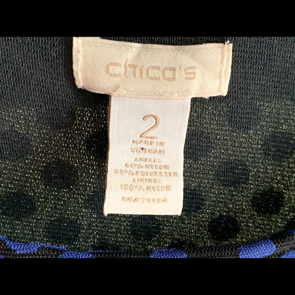 💘💙CHICO’S TOP WITH SHEER SLEEVES (2)💙💘 - Picture 2 of 5